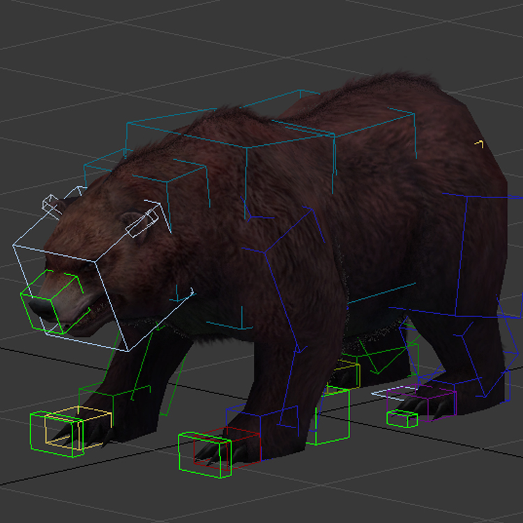 (Animal-0026)-3D-Monster Bear-Stand